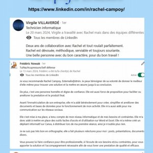 Recommandations Linkedin Rachel CAMPOY page 2