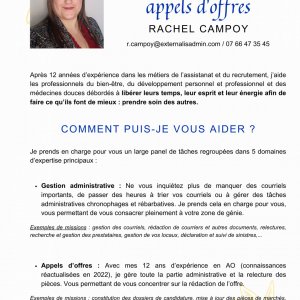Profil Rachel CAMPOY page 1
