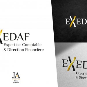 Création d'un logo pour EXEDAF - Expert comptable, par JA Design