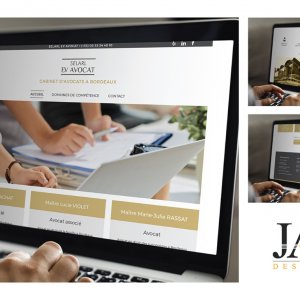Maquette web pour un cabinet d'avocats par JA Design