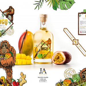 Création étiquette rhum PONGO par JA Design