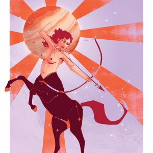 Affiche astrologie - Sagittaire
