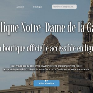 Site E-commerce de la boutique Notre Dame de La Garde
