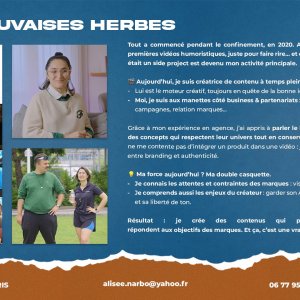 Les Mauvaises Herbes - Influence (+2M followers)
