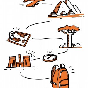 Création d'illustration pour livret - Evénement Orange groupe