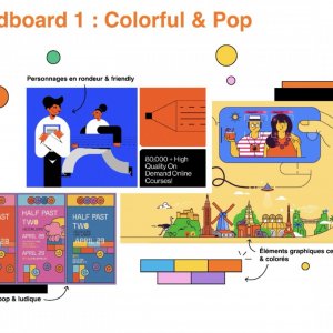 Moodboard créatif pour livre blanc - Orange Groupe