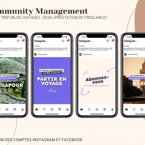 Publications Instagram et Facebook pour OhMyTrip (blog voyage)