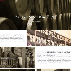 Pages fixes pour un domaine viticole
