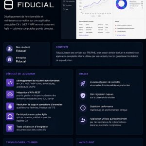 Maintenance évolutive d'une application comptable