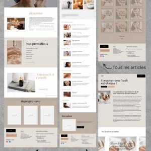 Template refonte institut de beauté