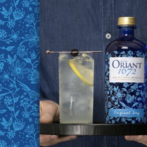 Illustration bouteille gin breton Heol An Oriant