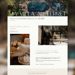 Création de site villa location vacances haut de gamme